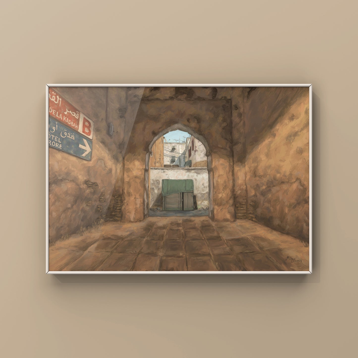 CS2 Dust II Landscape Oil Painting | CSGO Merch | CSGO Art | CS2 Gaming poster | Art Print | CounterStrike Art | By Mingo Art