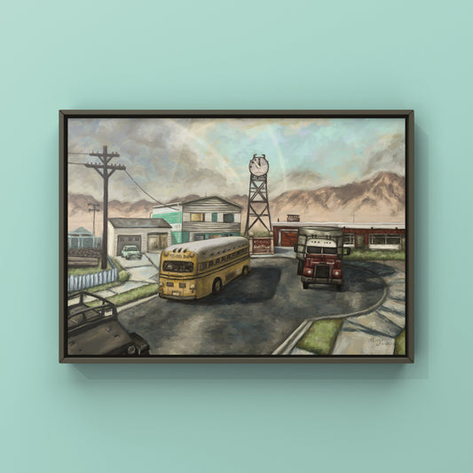 Call of Duty Black Ops Nuketown Oil Painting Art Print | Nuketown Map | Gaming Poster | Videogame Wall Decor | By MingoArt (Copy)