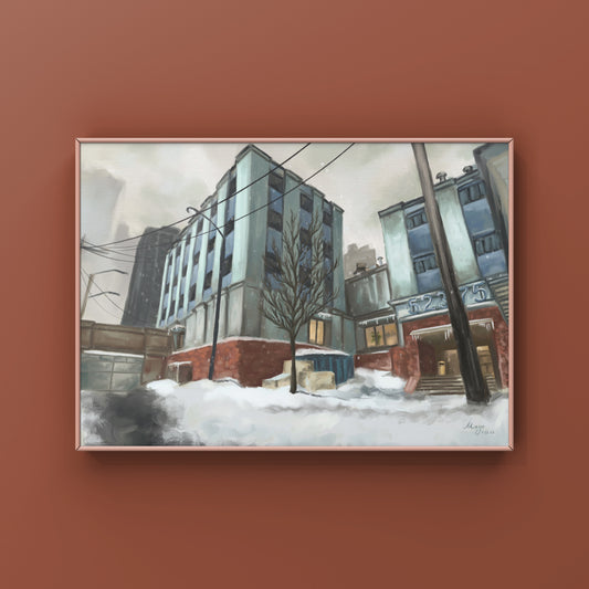 CSGO Office Landscape Oil Painting | cs_office |  CSGO Merch | Postcard | CS2 Gaming poster |  CounterStrike Art | By MingoArt