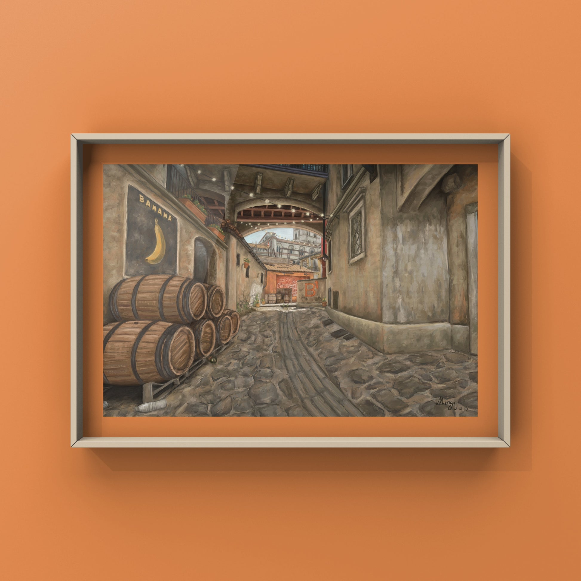 Inferno Banana, 2024 Art Print Mingo Art