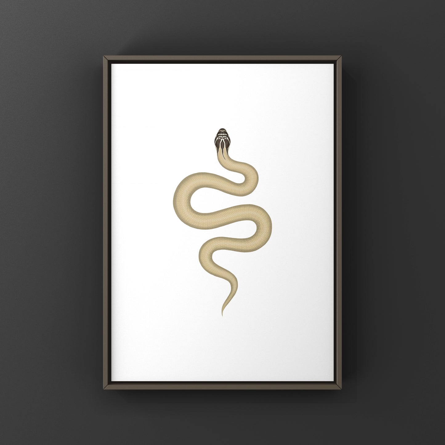Western Hognose Snake art print featuring a Super Anaconda design by The Silk Ranch, showcasing detailed snake illustrations.