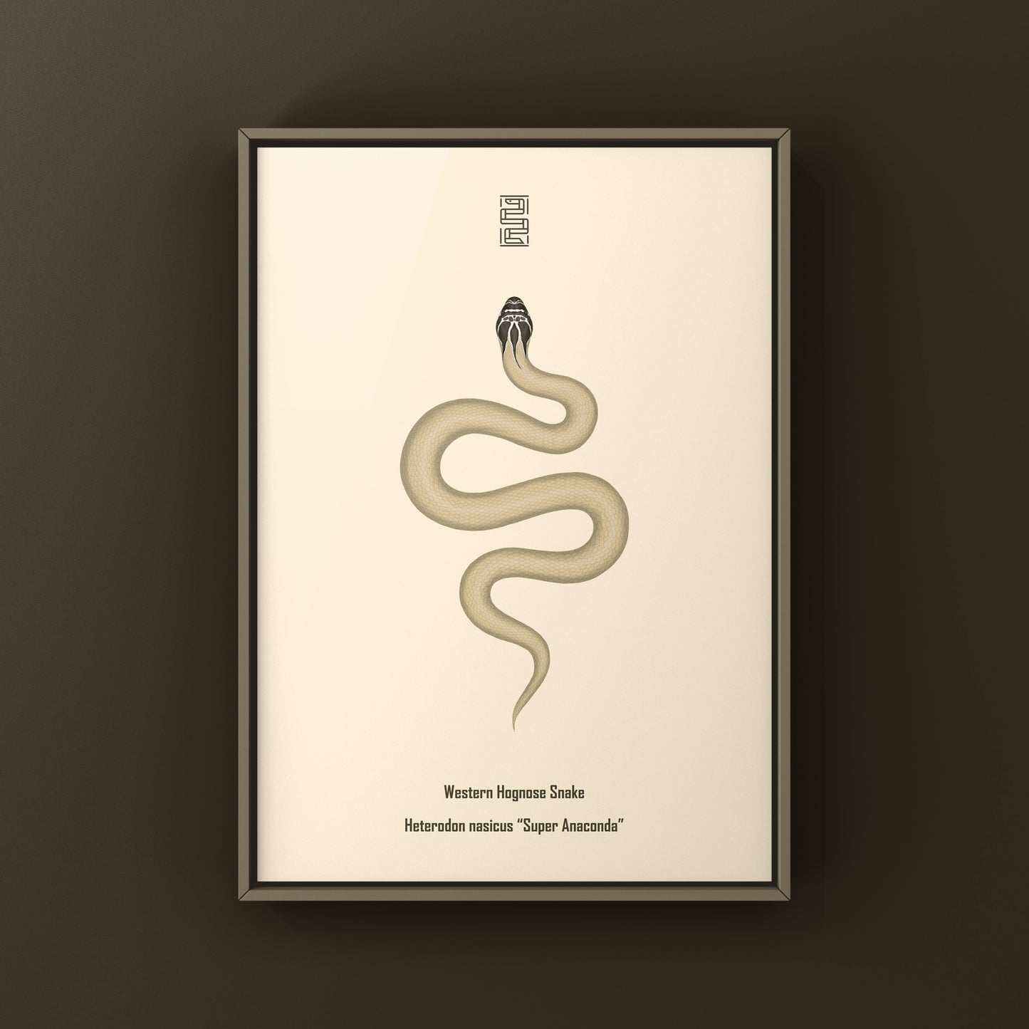 Western Hognose Snake art print featuring a Super Anaconda Heterodon nasicus by The Silk Ranch.