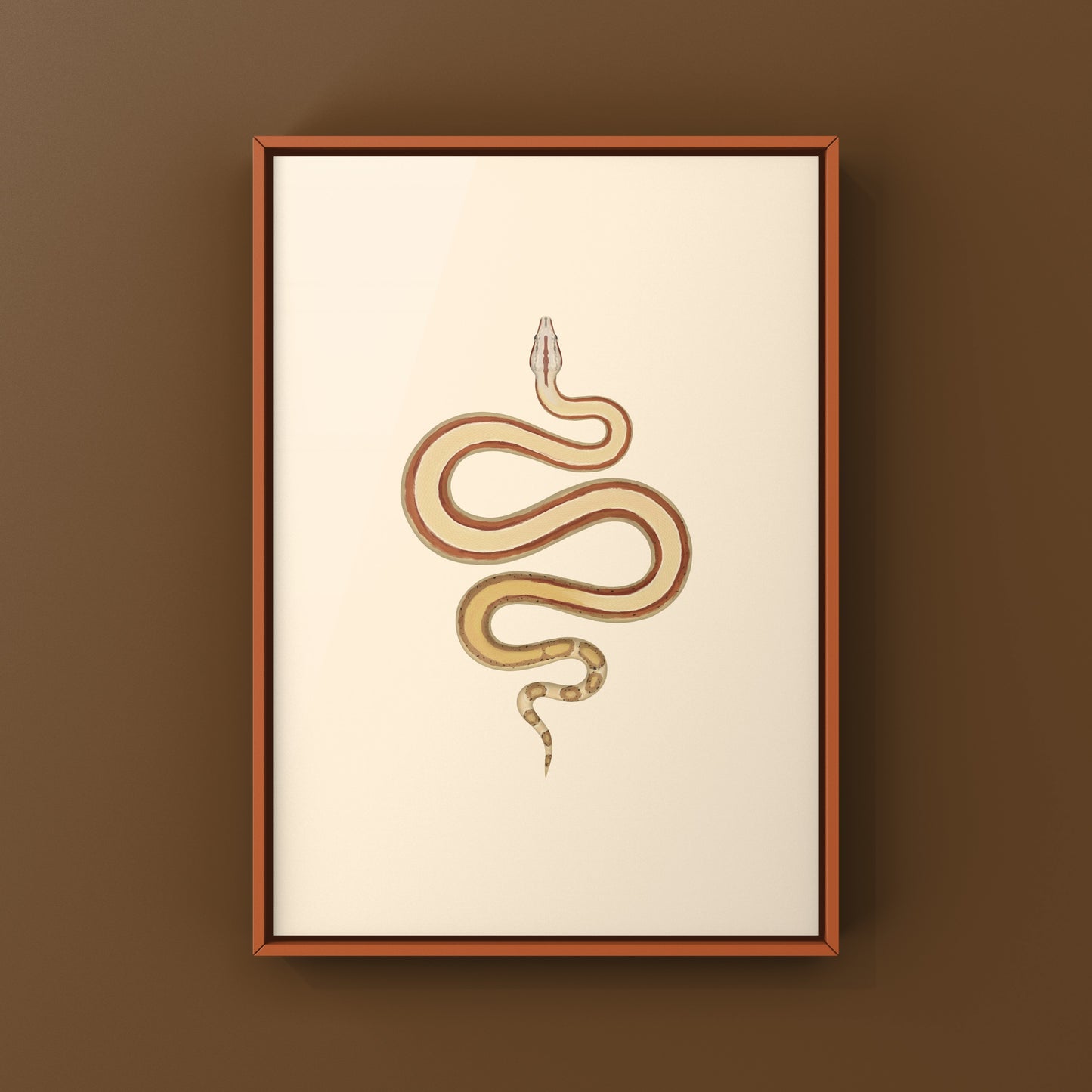Hypo Jungle Labyrinth Red Tail Boa Art Print (Boa imperator) from The Silk Ranch