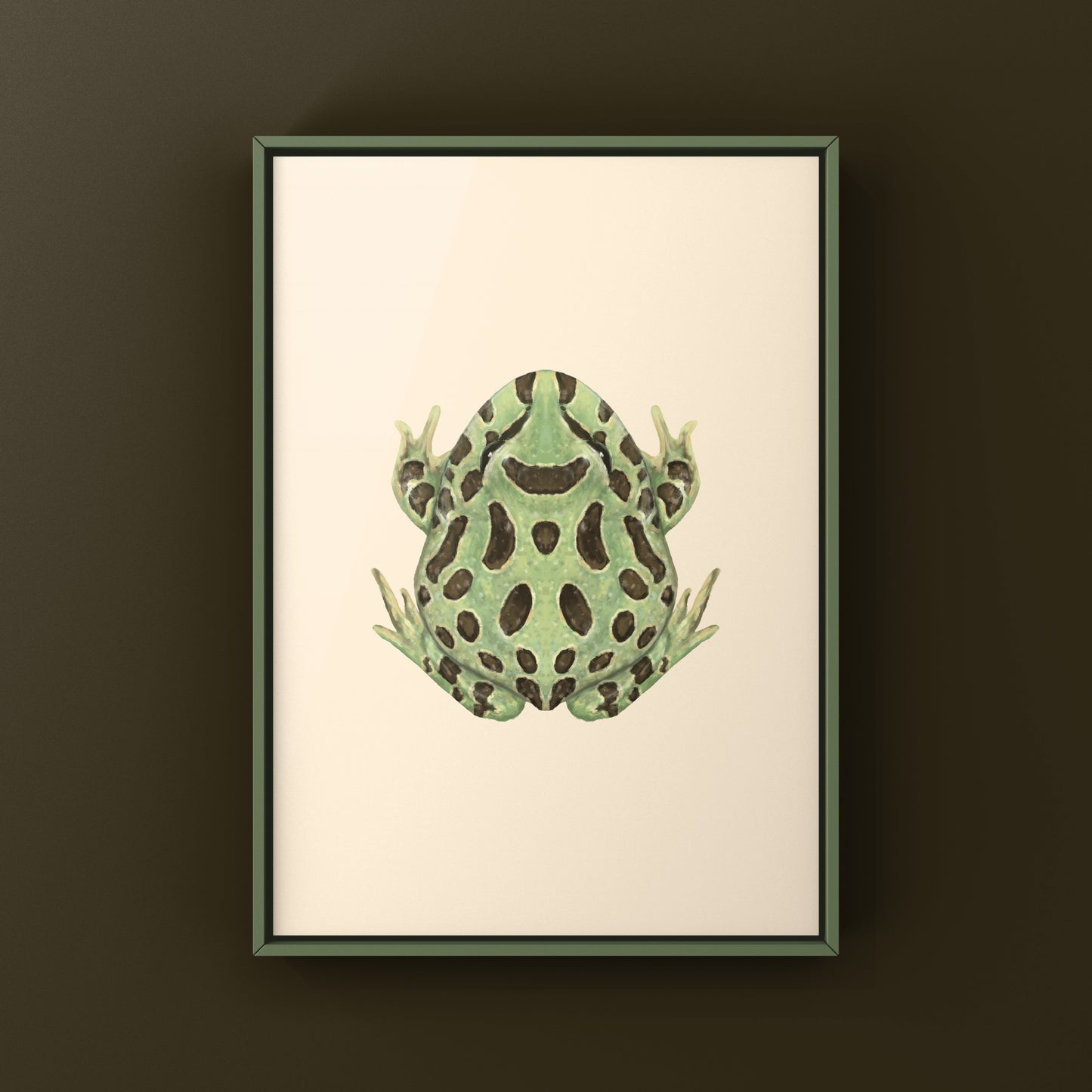Green Pacman Frog Art Print (Ceratophrys cranwelli) from The Silk Ranch