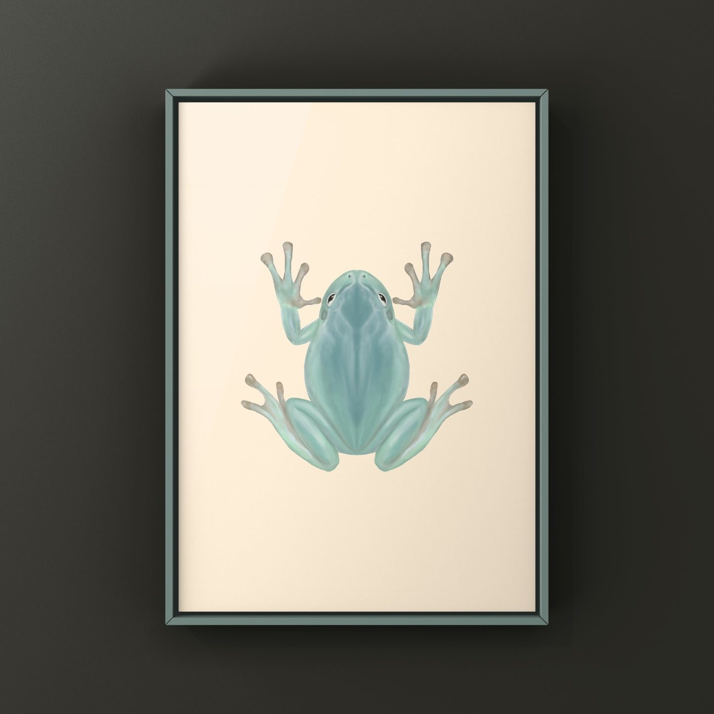 Blue Phase White’s Tree Frog Art Print (Ranoidea caerulea) from The Silk Ranch