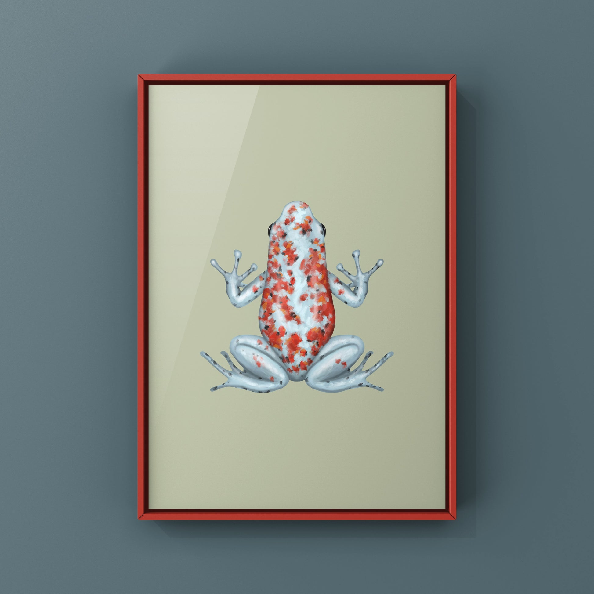 Diablito Poison Frog Art Print (Oophaga sylvatica "Koi") from The Silk Ranch
