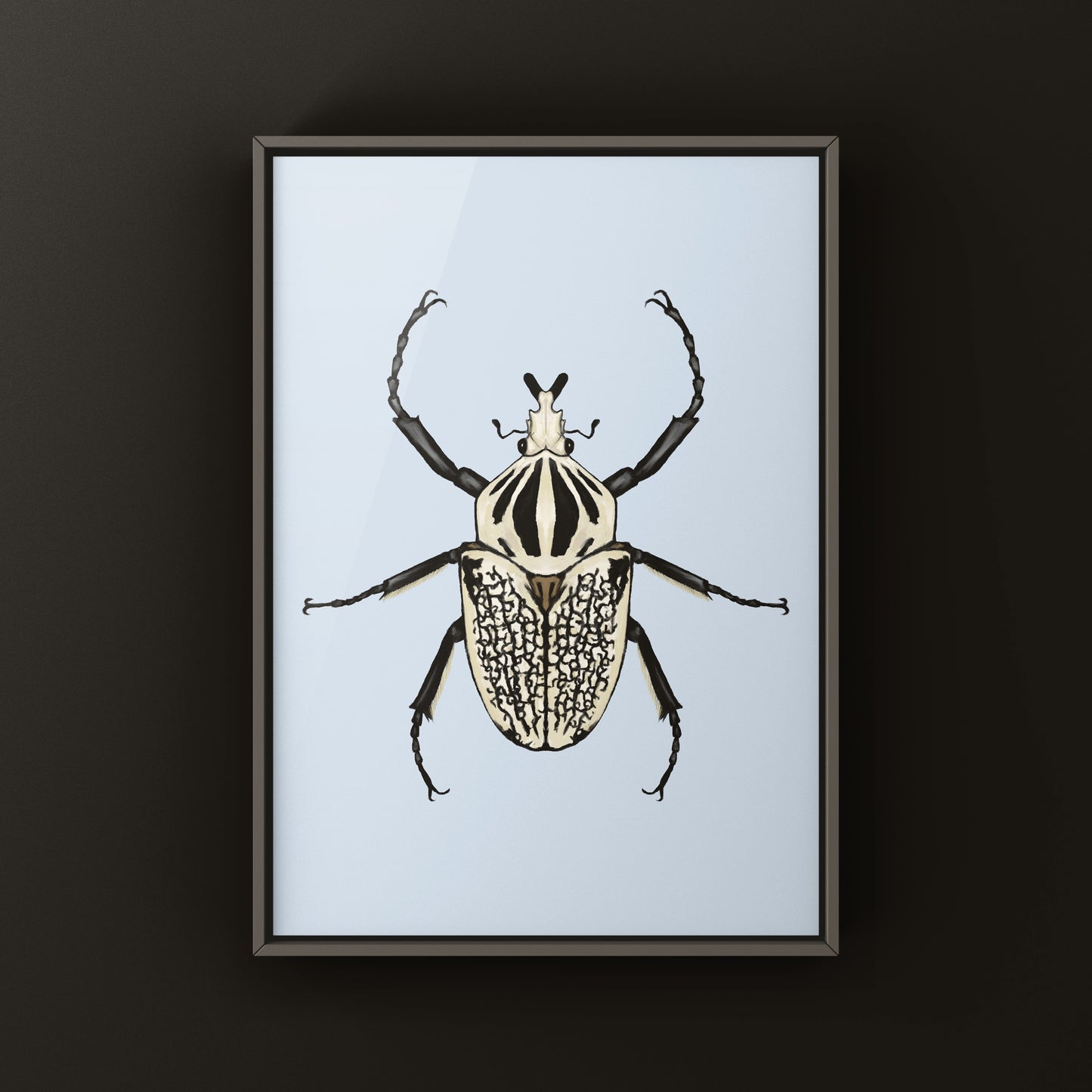 Eastern Goliath Beetle Art Print (Goliathus orientalis) from The Silk Ranch