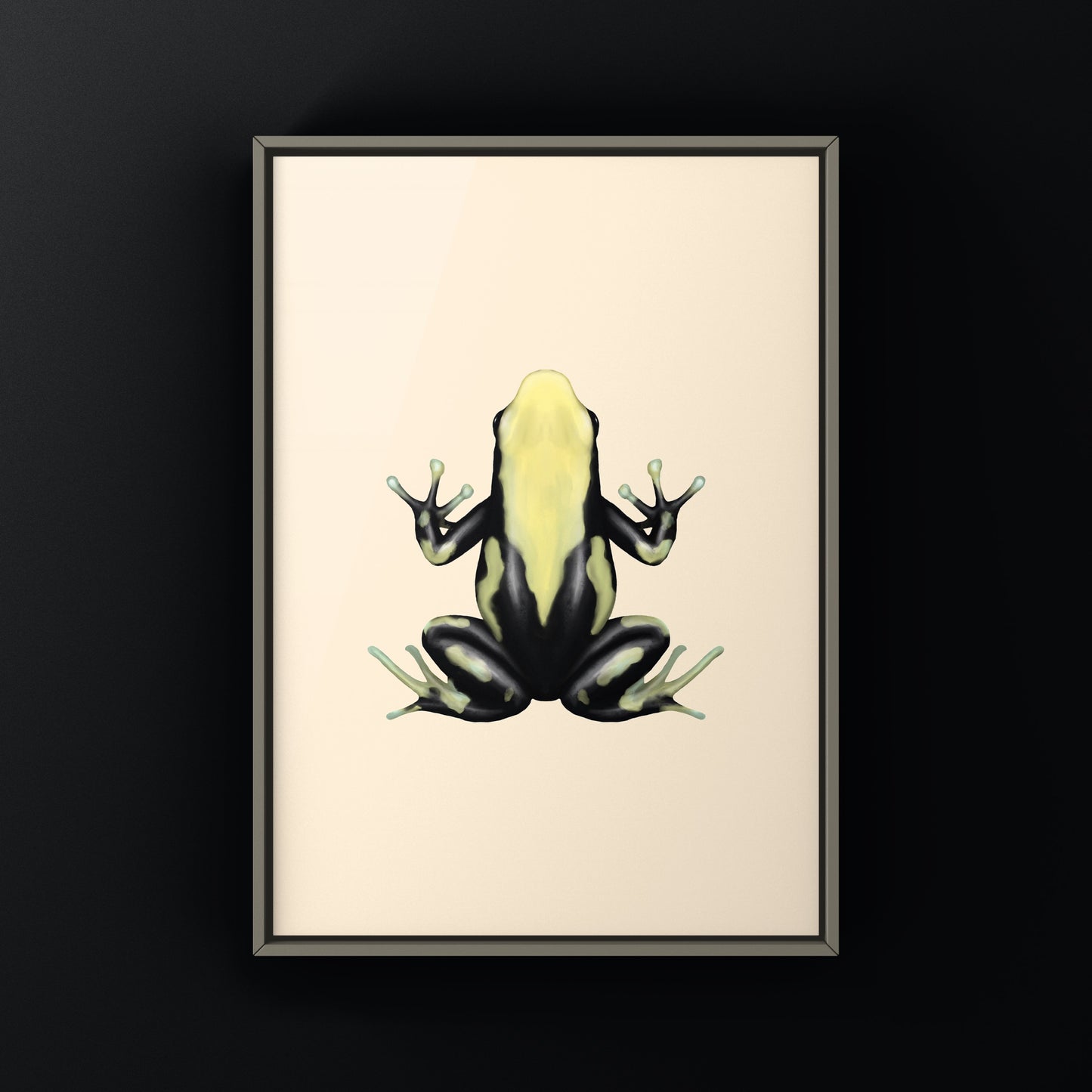 Yellowback Dyeing Poison Dart Frog Art Print (Dendrobates tinctorius) from The Silk Ranch