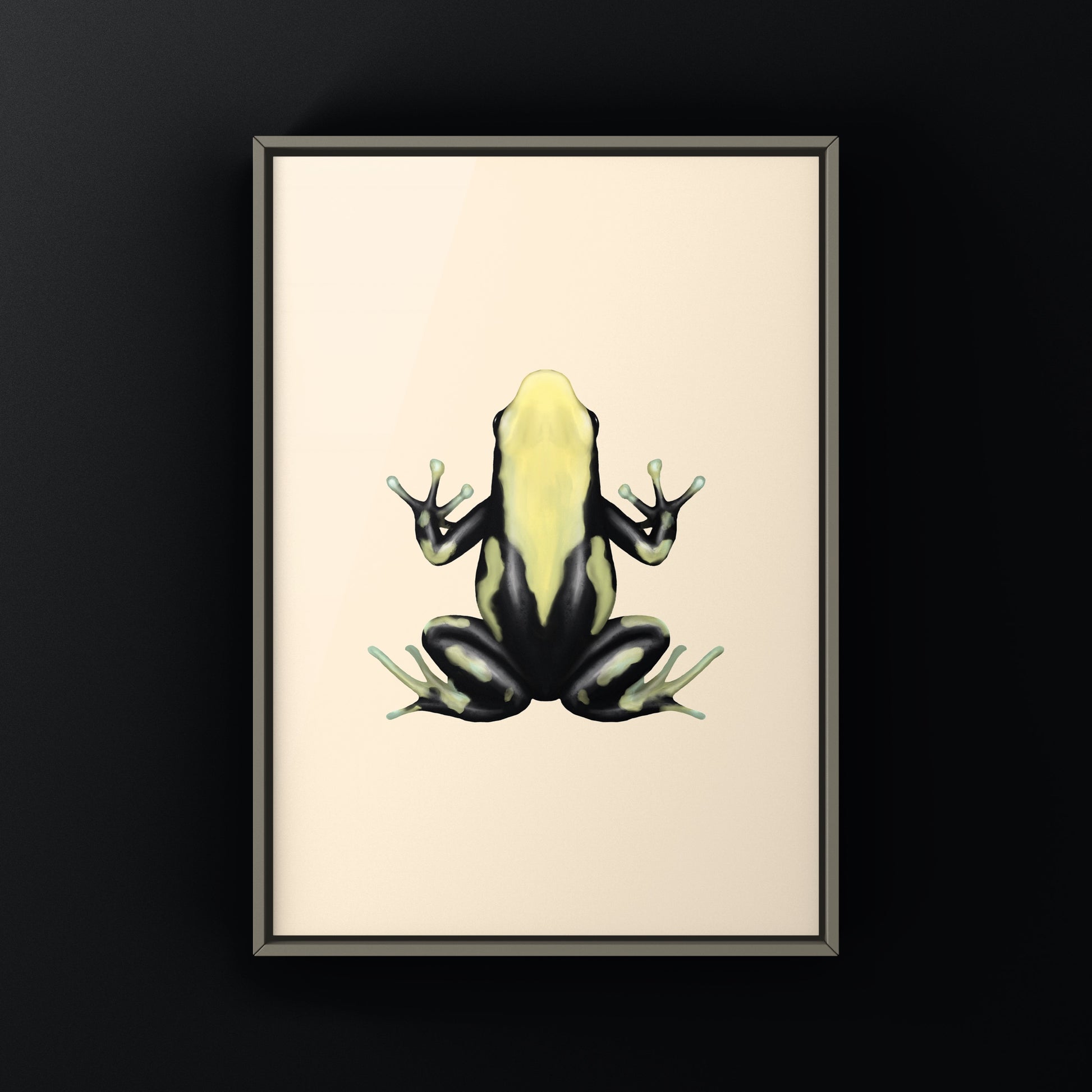 Yellowback Dyeing Poison Dart Frog Art Print (Dendrobates tinctorius) from The Silk Ranch
