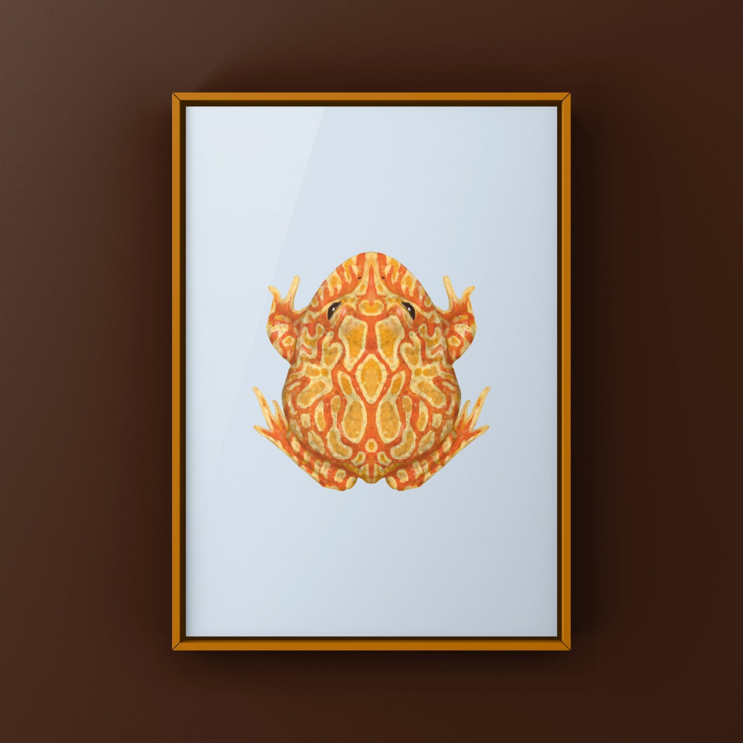 Sunburst Pacman Frog Art Print (Ceratophrys cranwelli) from The Silk Ranch