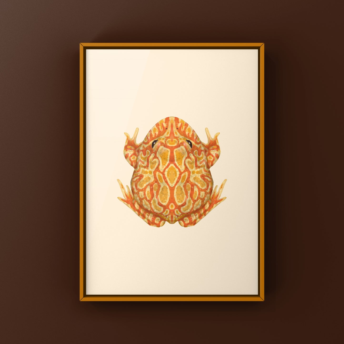 Sunburst Pacman Frog Art Print (Ceratophrys cranwelli) from The Silk Ranch