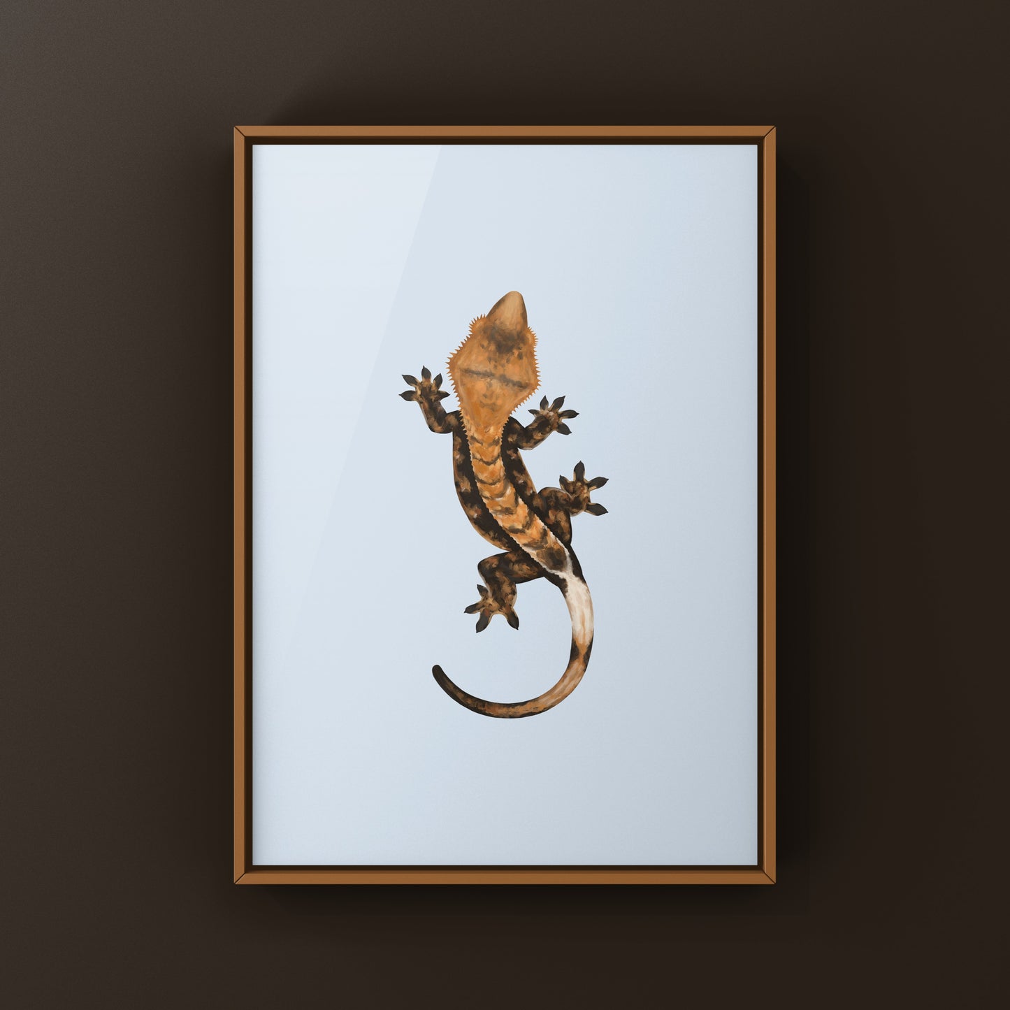 Halloween Crested Gecko Art Print (Correlophus ciliatus) from The Silk Ranch