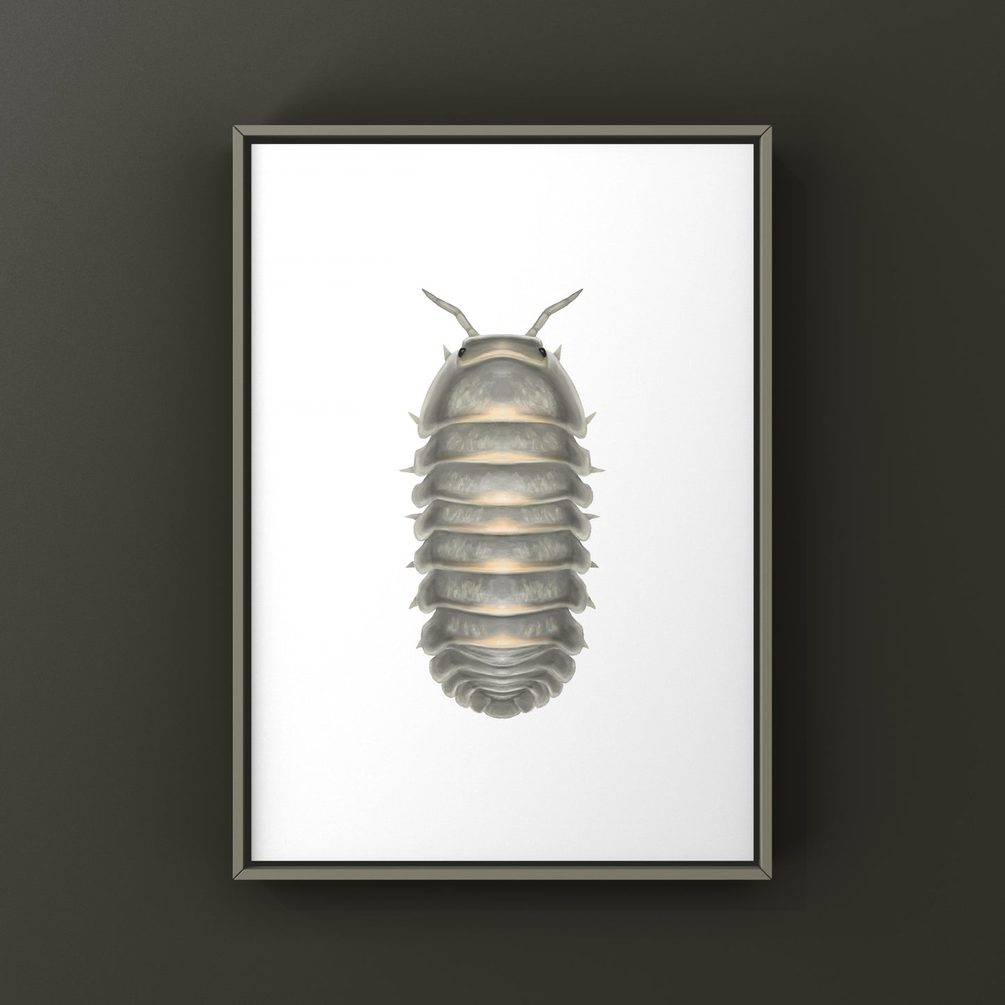 Mango Sticky Rice Cubaris sp. Isopod art print by The Silk Ranch featuring detailed illustrations of isopods on rice-colored background.