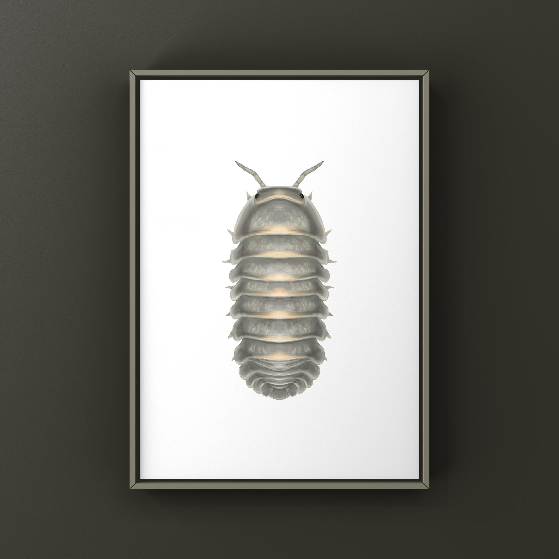 Mango Sticky Rice Cubaris sp. Isopod art print by The Silk Ranch featuring detailed illustrations of isopods on rice-colored background.