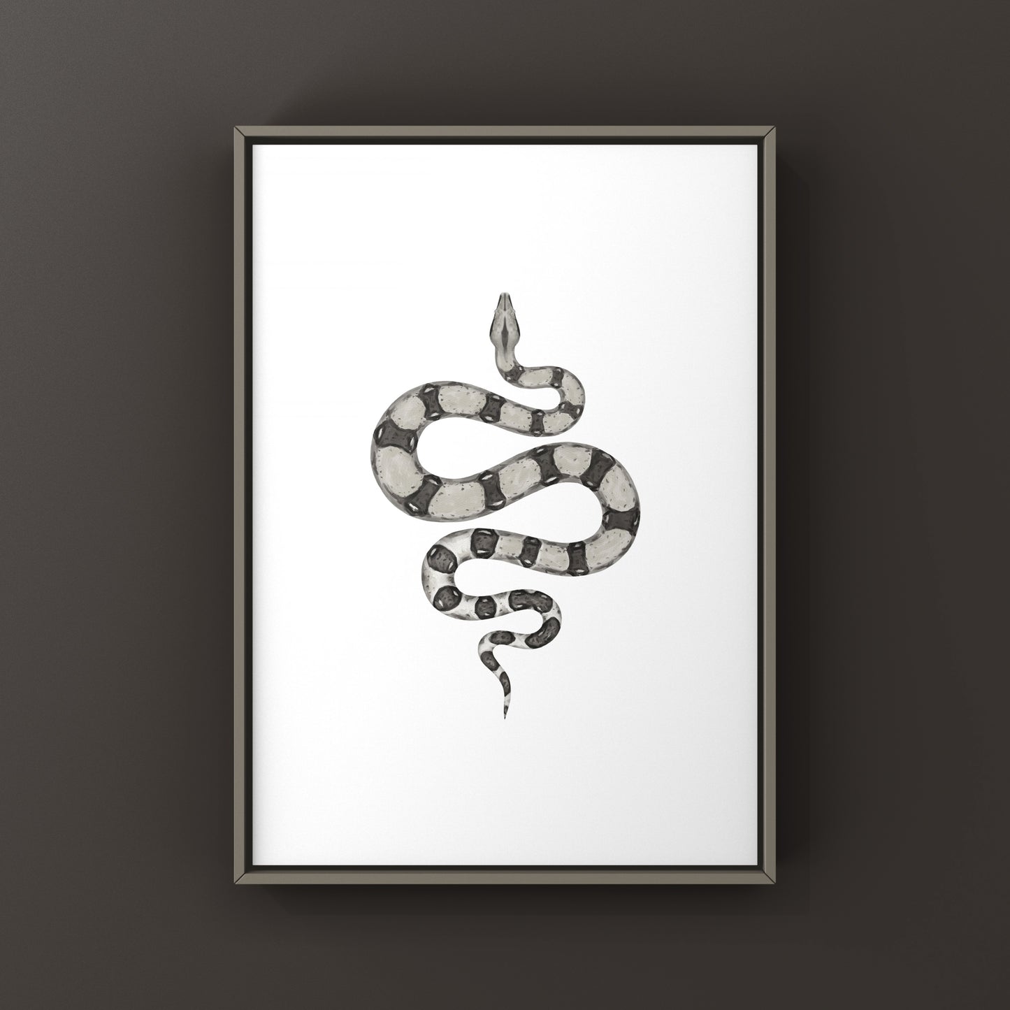 Anerythristic Colombian Red Tail Boa art print by The Silk Ranch featuring detailed illustration of Boa imperator with vibrant red tail.