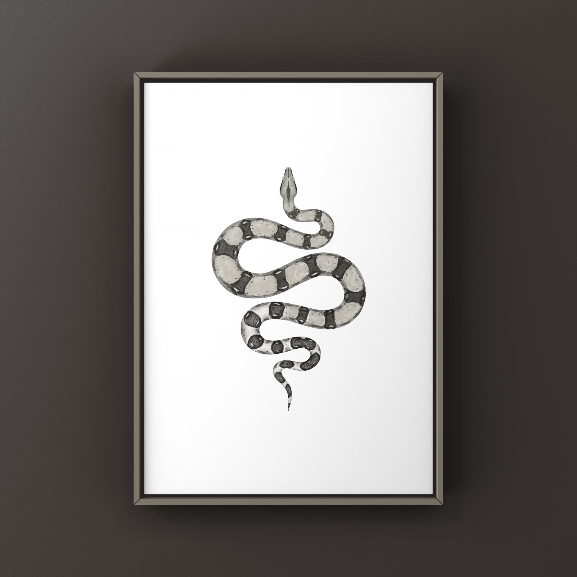 Anerythristic Colombian Red Tail Boa art print by The Silk Ranch featuring detailed illustration of Boa imperator with vibrant red tail.