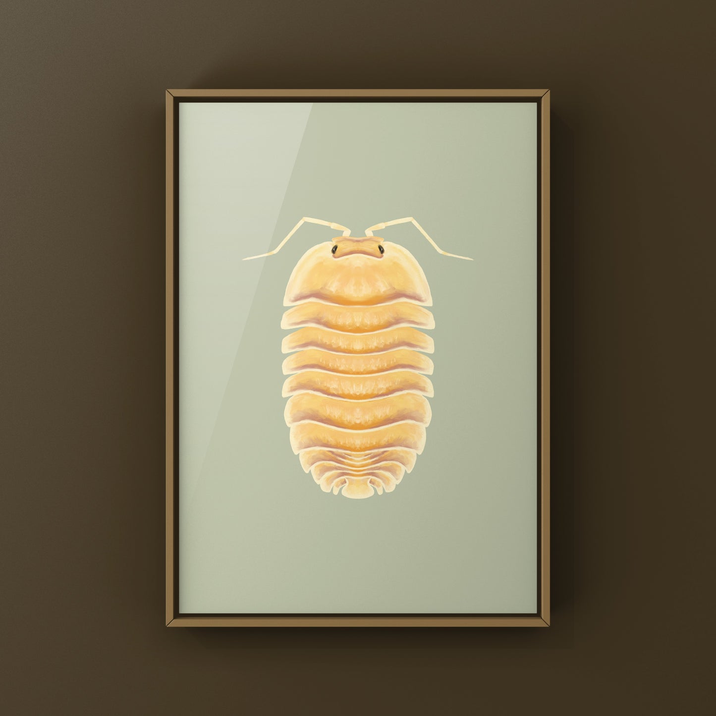 Peach Ducky Isopod Art Print (Troglodillo sp. Peach Ducky)