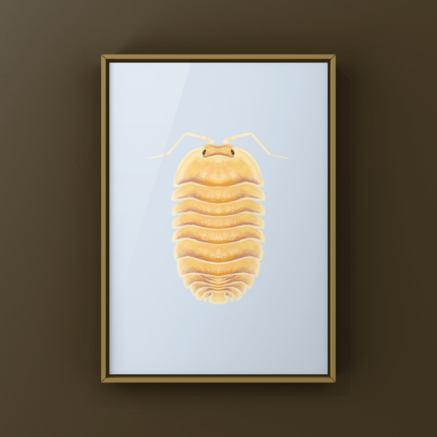 Peach Ducky Isopod Art Print (Troglodillo sp. Peach Ducky)