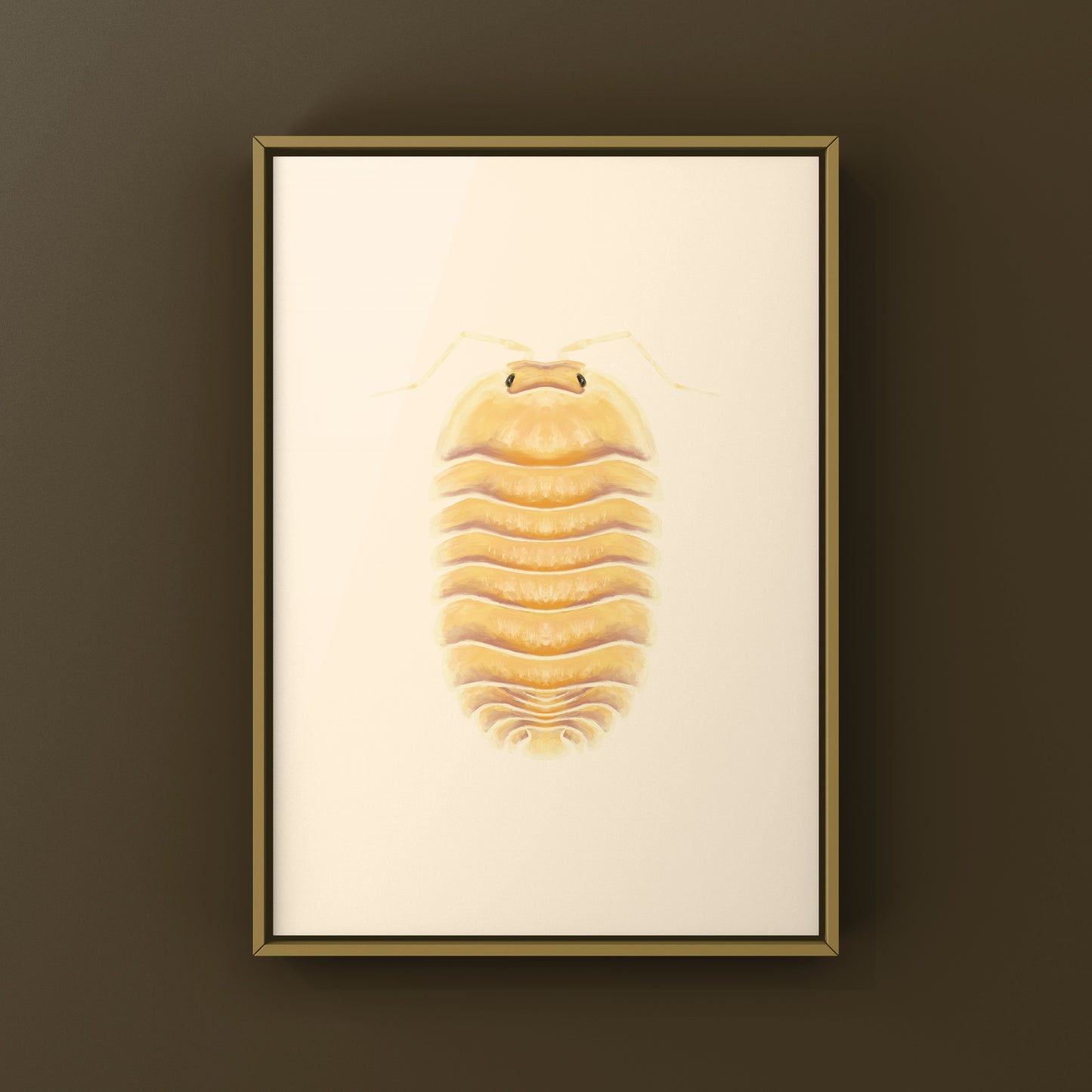 Peach Ducky Isopod Art Print (Troglodillo sp. Peach Ducky)