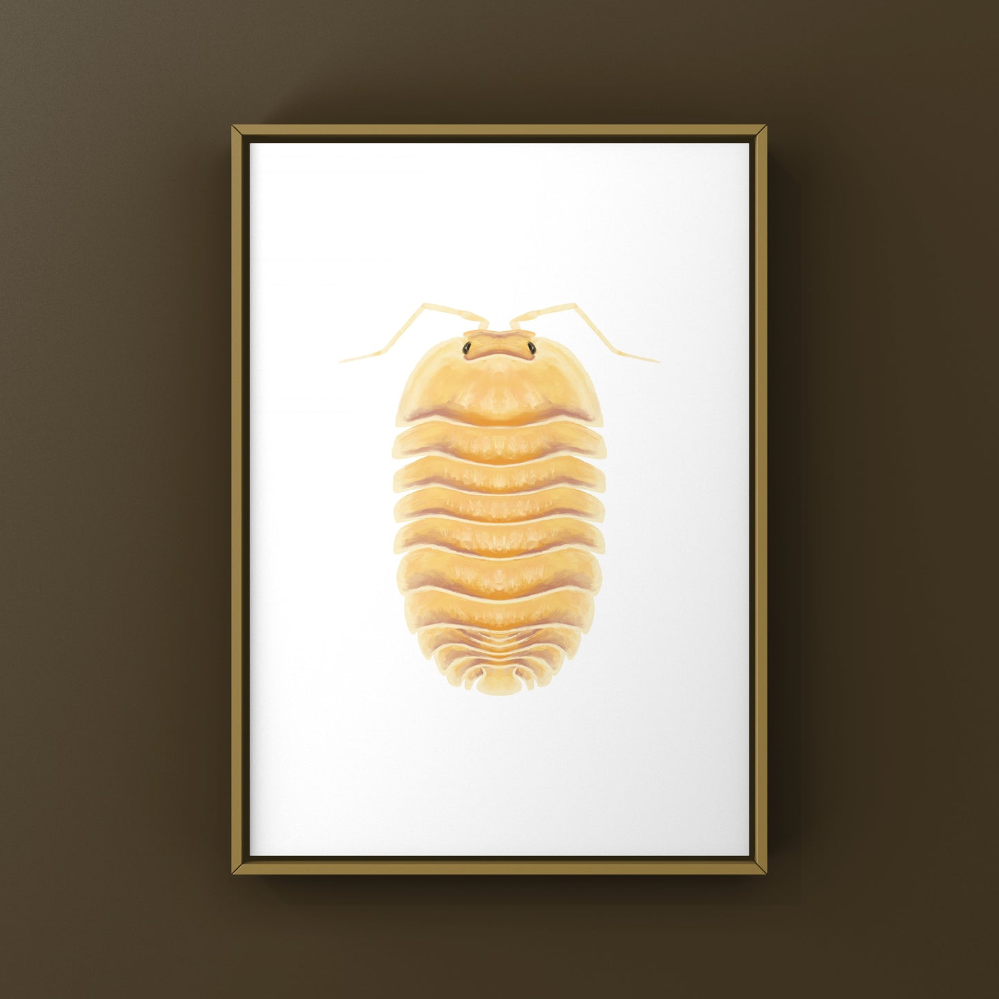 Peach Ducky Isopod Art Print (Troglodillo sp. Peach Ducky)
