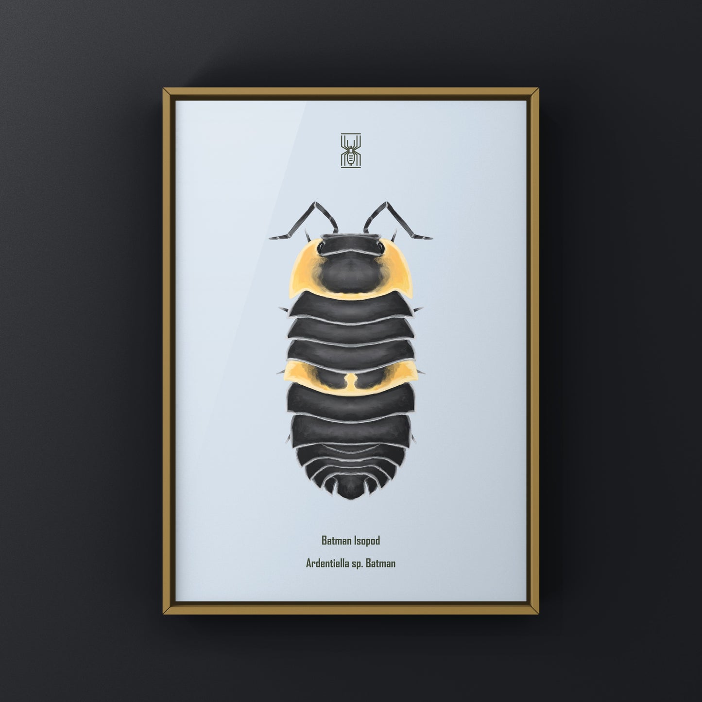 Batman Isopod Art Print (Ardentiella sp. Batman)