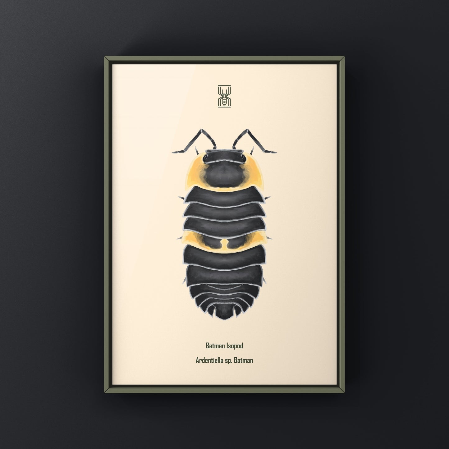 Batman Isopod Art Print (Ardentiella sp. Batman)