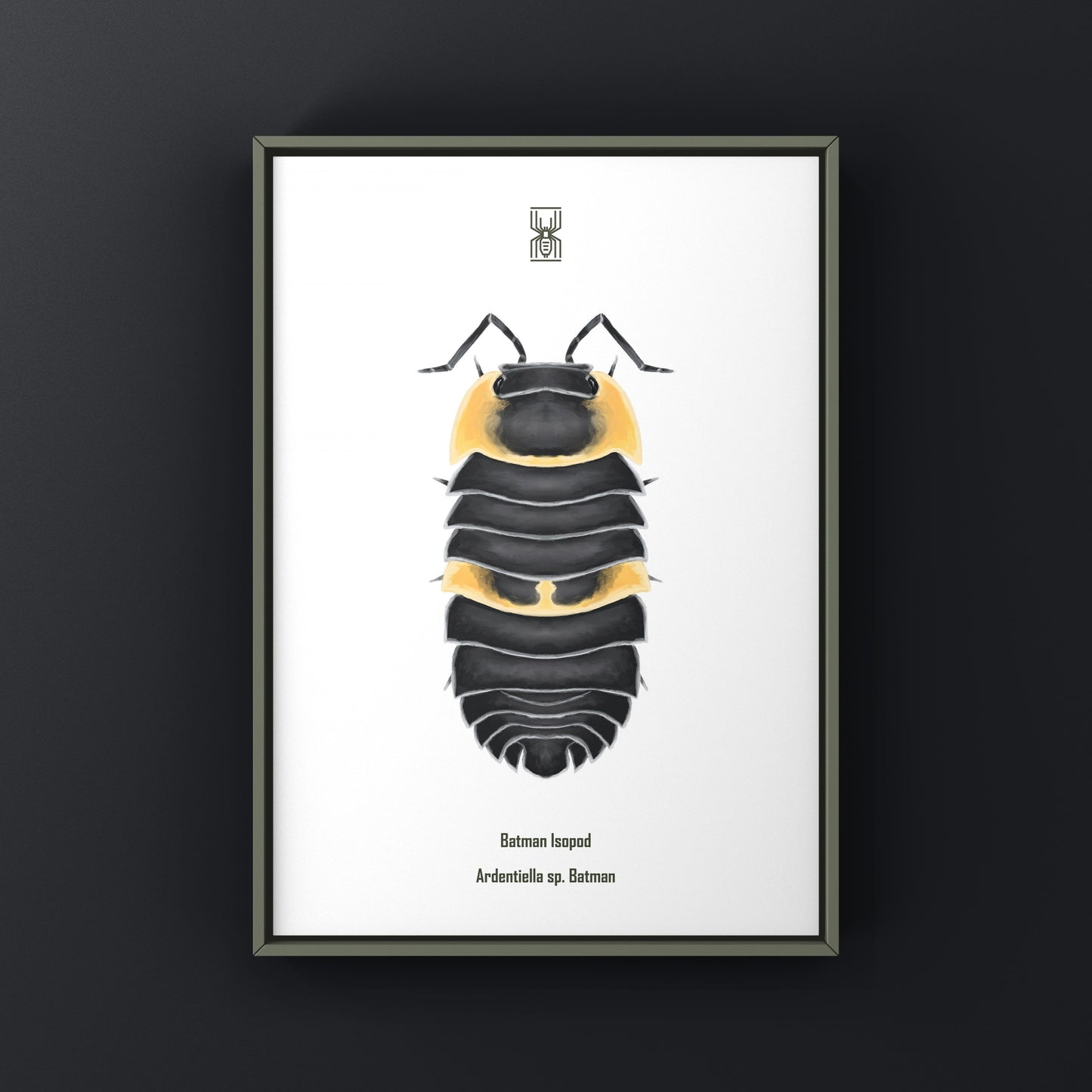 Batman Isopod Art Print (Ardentiella sp. Batman)