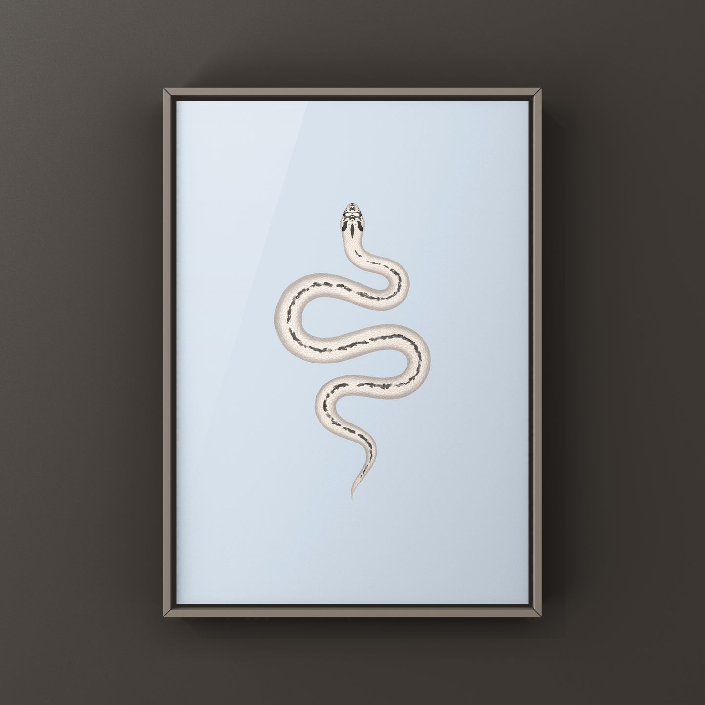 Super Arctic Super Anaconda Western Hognose Snake Art Print (Heterodon nasicus)