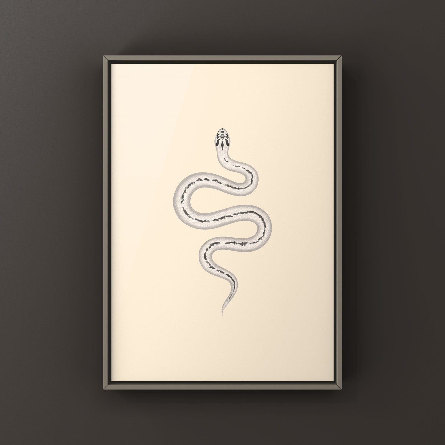 Super Arctic Super Anaconda Western Hognose Snake Art Print (Heterodon nasicus)