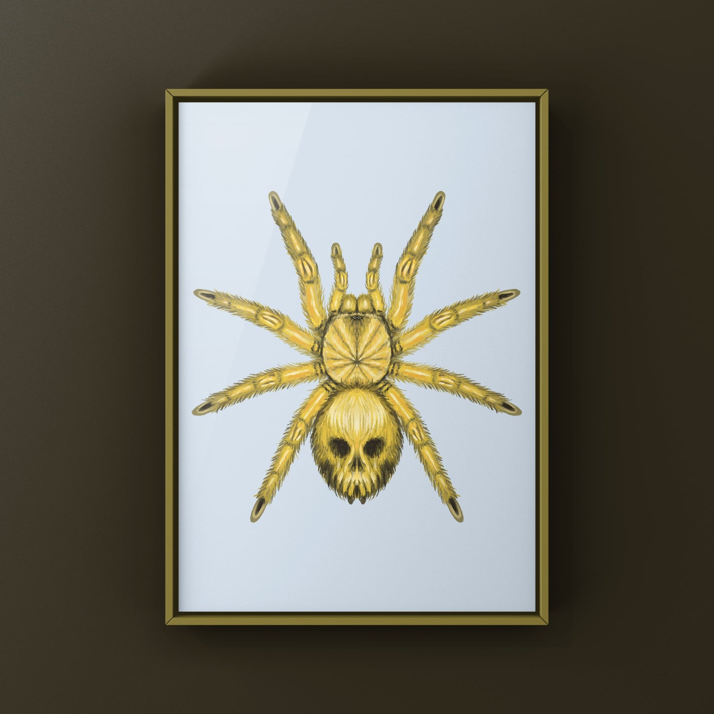 Midas Curse Tarantula Art Print (Euathlus sp. Aurimortis)