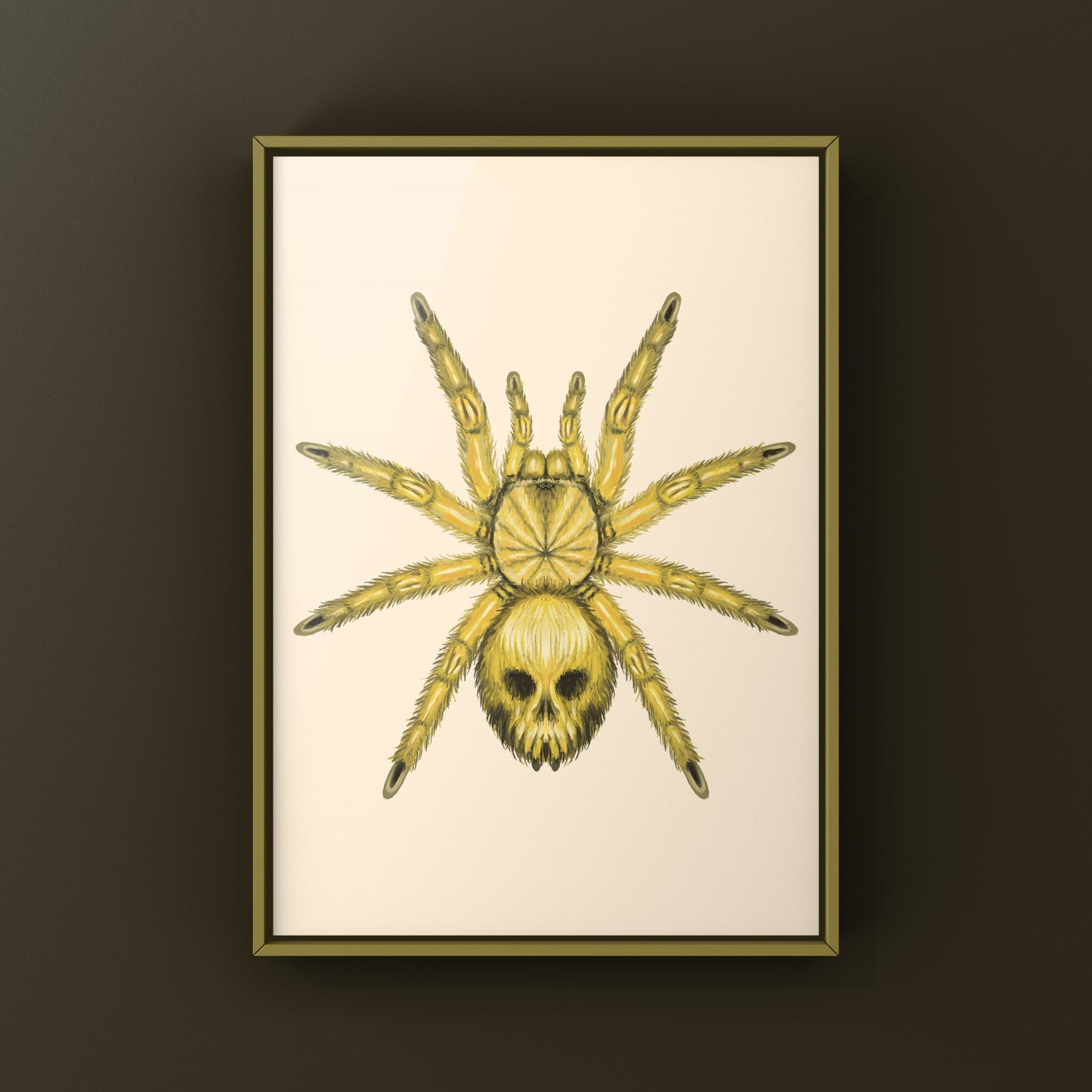 Midas Curse Tarantula Art Print (Euathlus sp. Aurimortis)