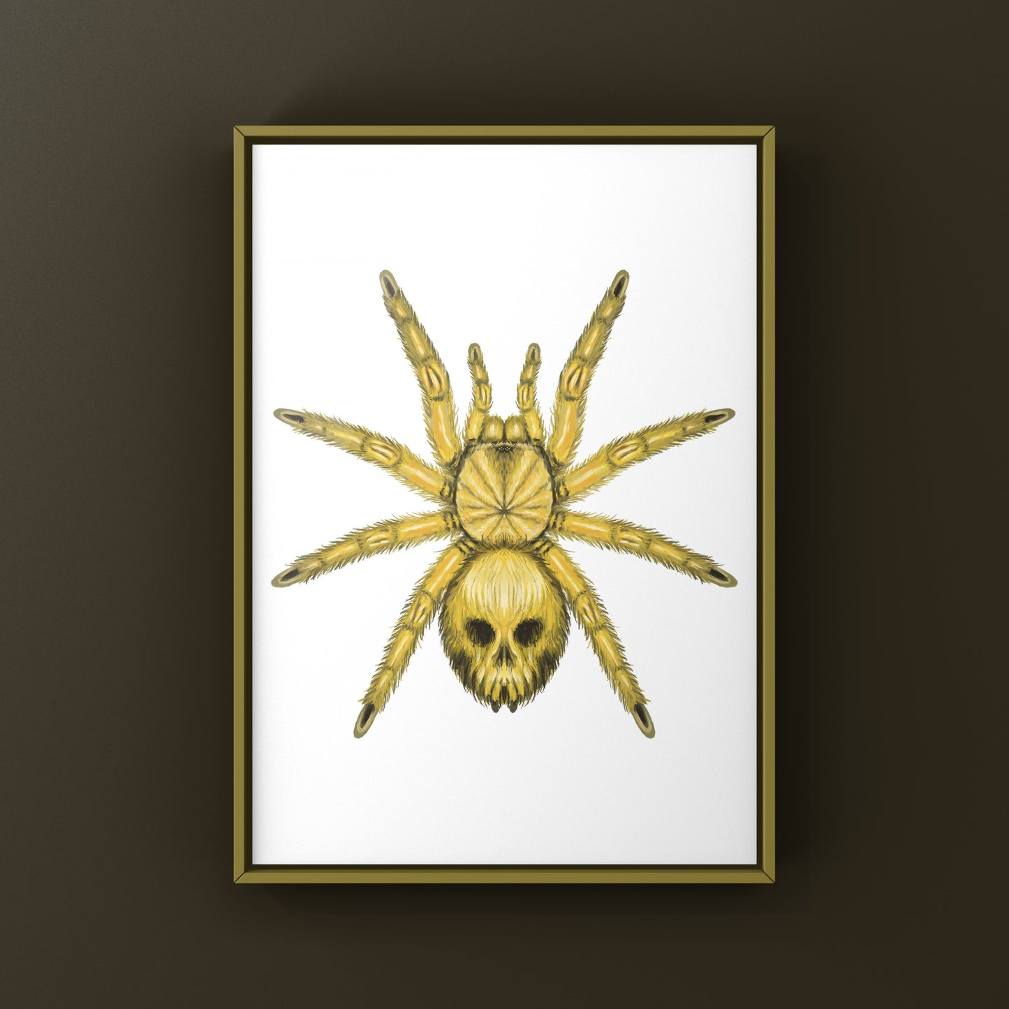 Midas Curse Tarantula Art Print (Euathlus sp. Aurimortis)