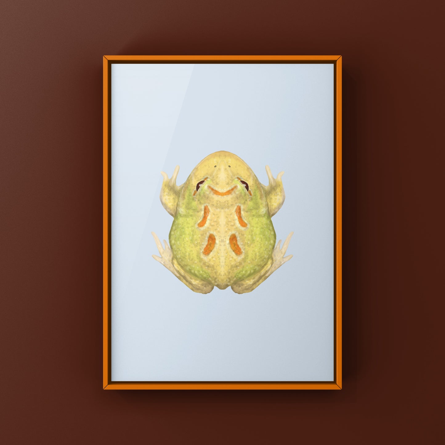 Pikachu Pacman Frog Art Print (Ceratophrys cranwelli)