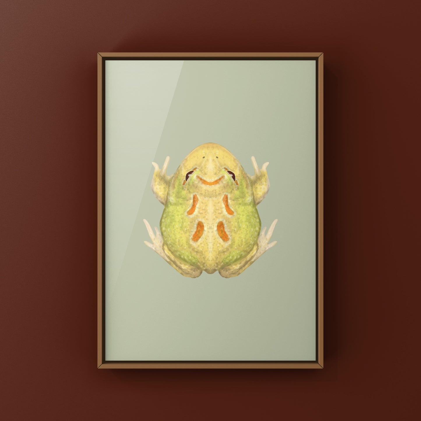 Pikachu Pacman Frog Art Print (Ceratophrys cranwelli)