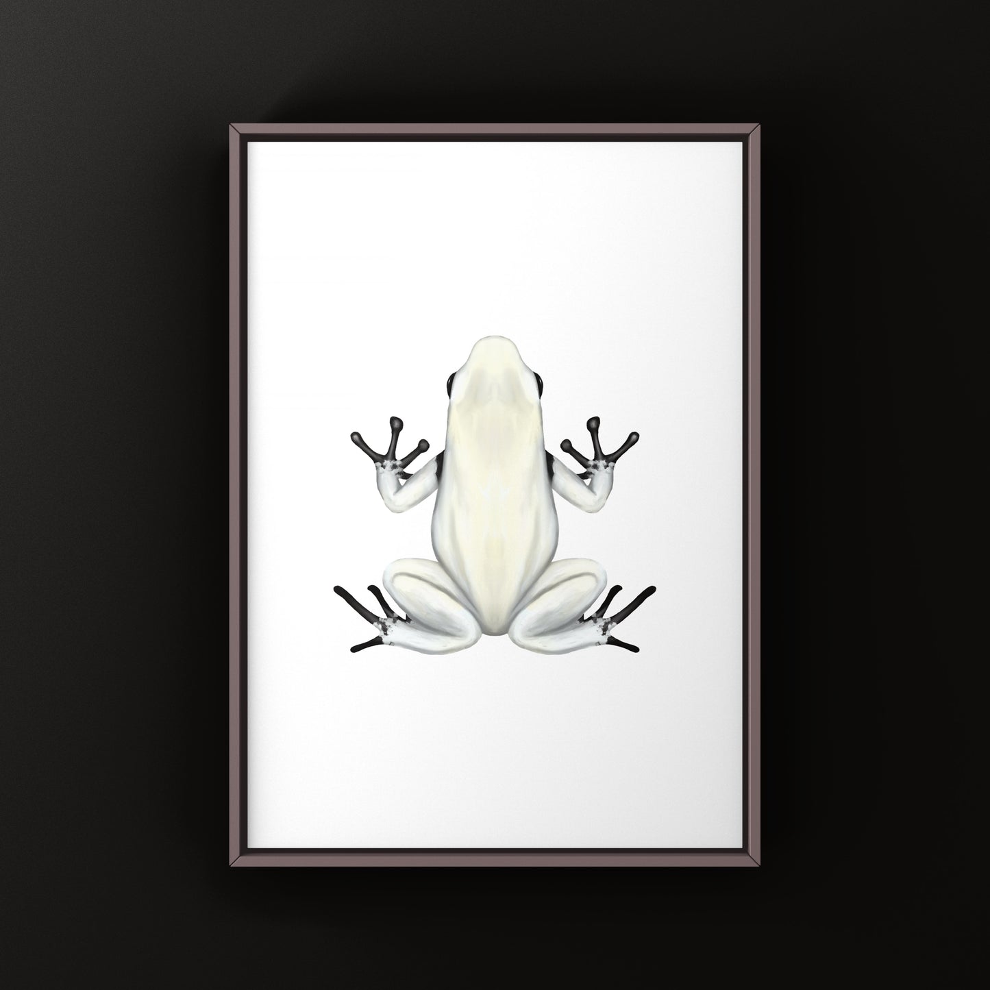 Moonshine Splash Back Poison Frog Art Print (Adelphobates galactonotus)