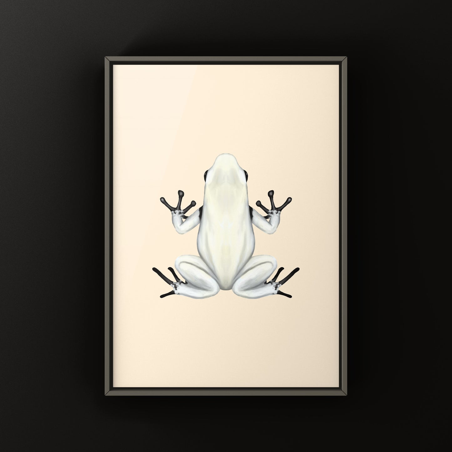 Moonshine Splash Back Poison Frog Art Print (Adelphobates galactonotus)