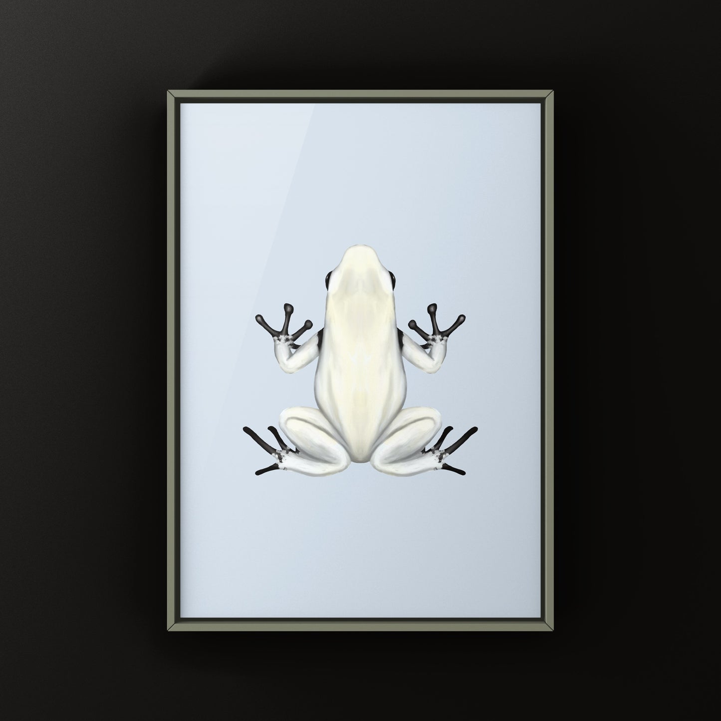 Moonshine Splash Back Poison Frog Art Print (Adelphobates galactonotus)