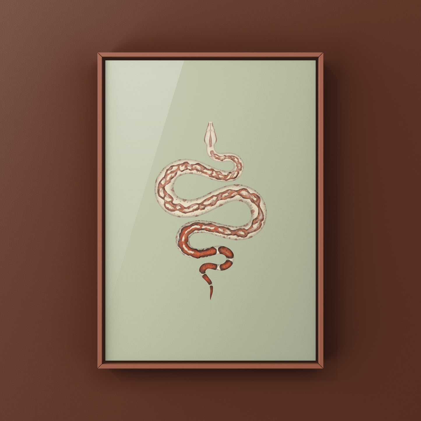 VPI Jungle Central American Boa Art Print (Boa imperator)