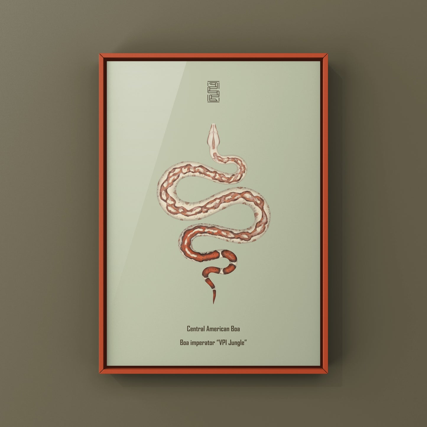 VPI Jungle Central American Boa Art Print (Boa imperator)