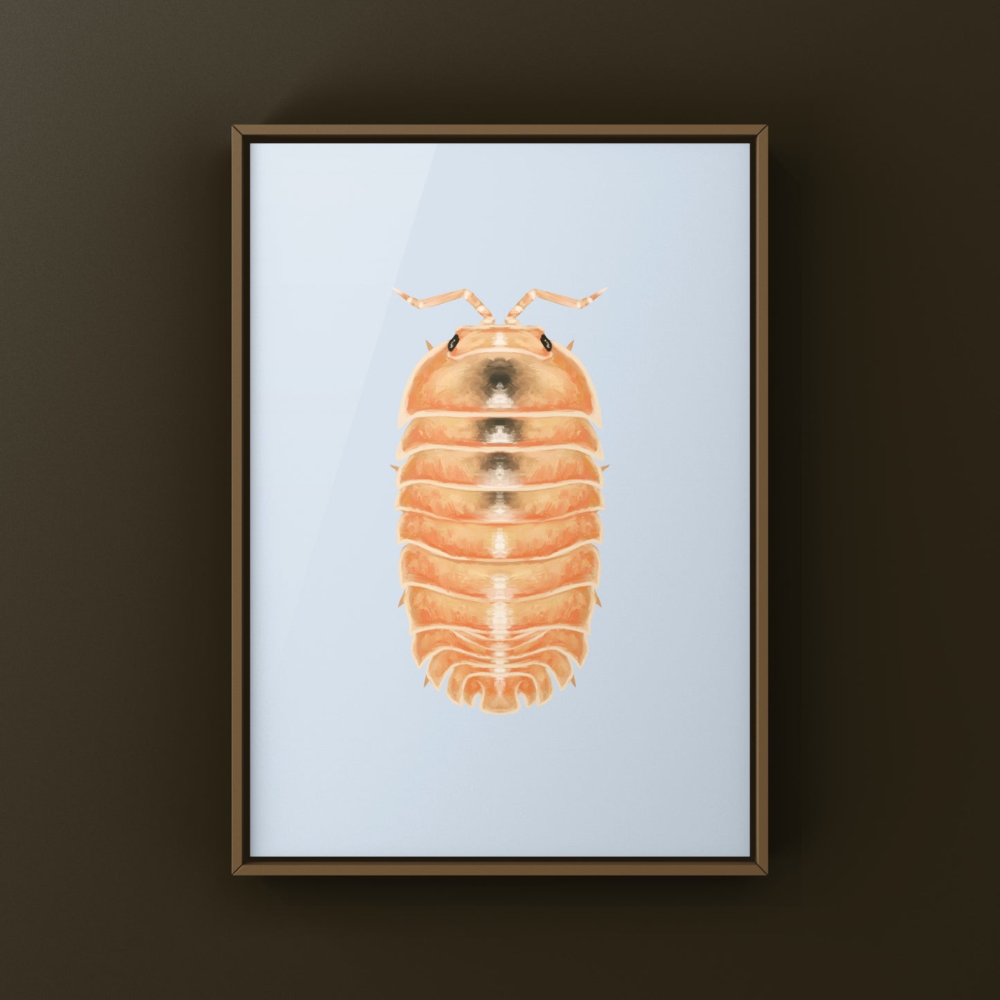 Fanta Orange Isopod Art Print (Nesodillo arcangelii "Fanta Orange")
