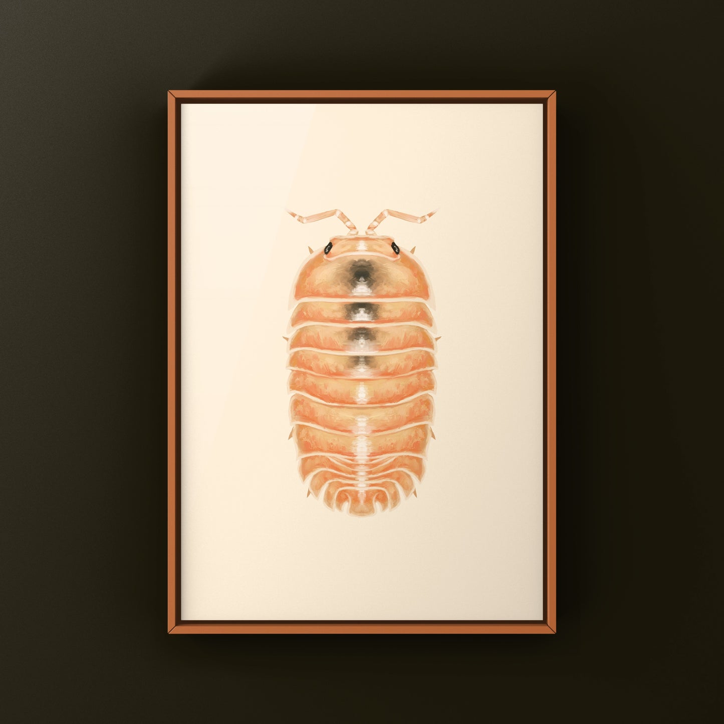 Fanta Orange Isopod Art Print (Nesodillo arcangelii "Fanta Orange")