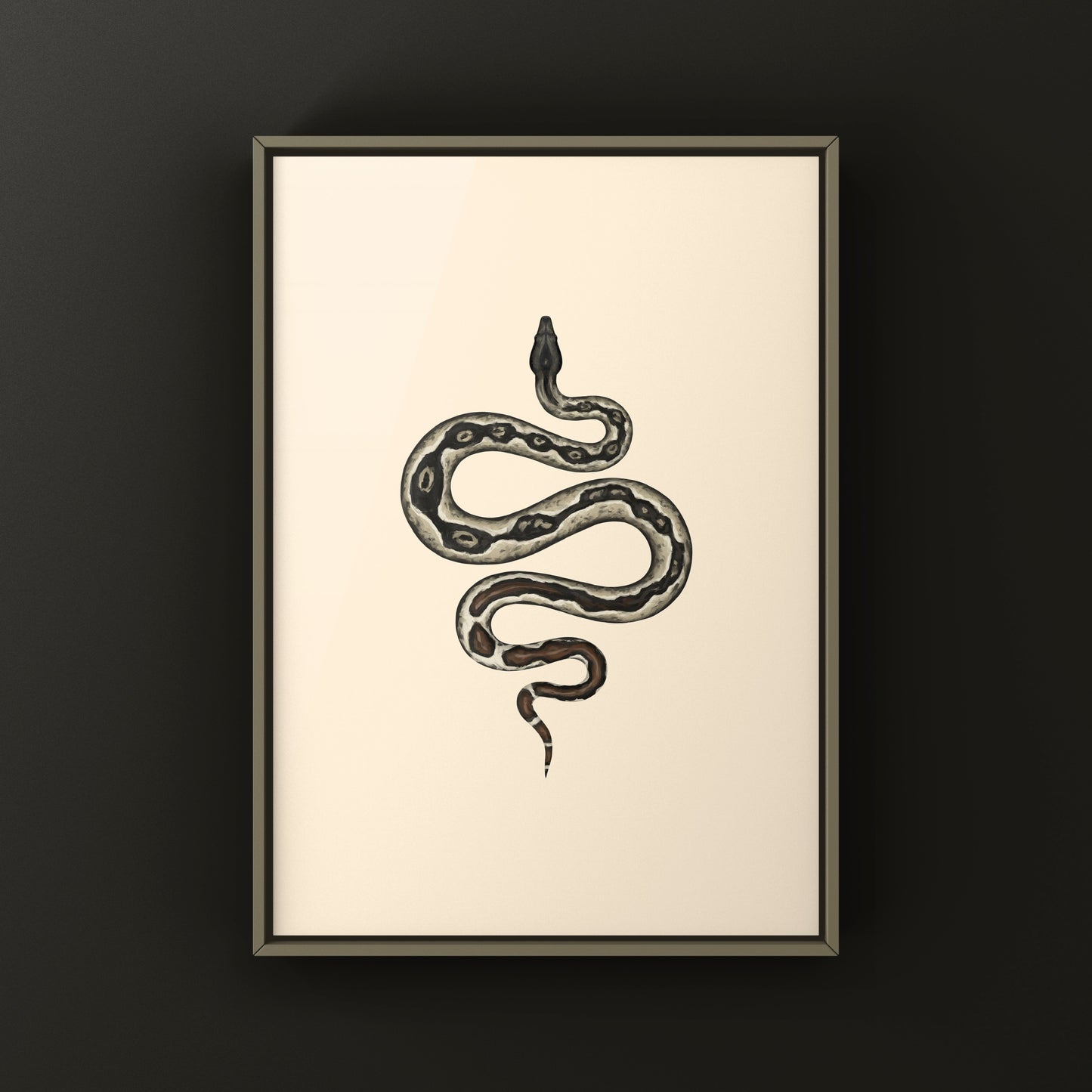 Hypo IMG Jungle Colombian Red Tail Boa Art Print (Boa imperator)