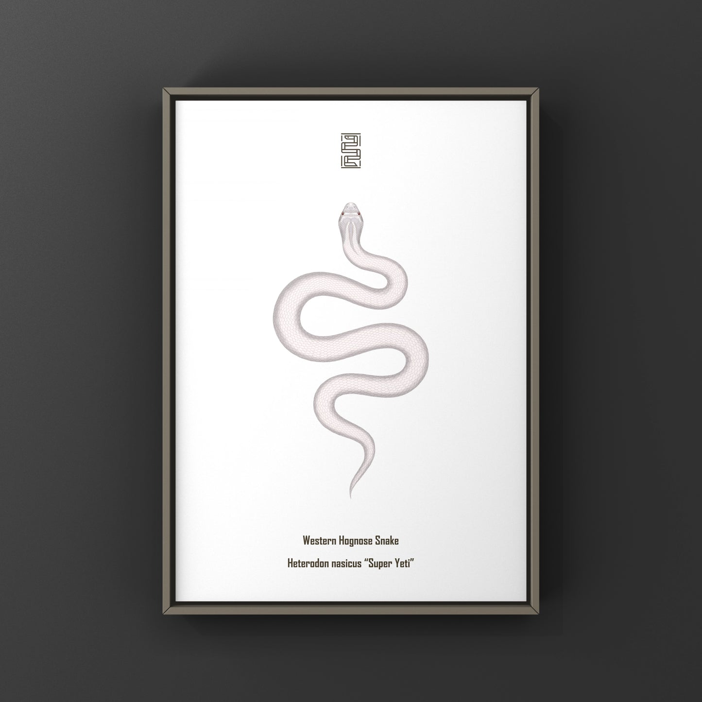 Super Yeti Western Hognose Snake Art Print (Heterodon nasicus)