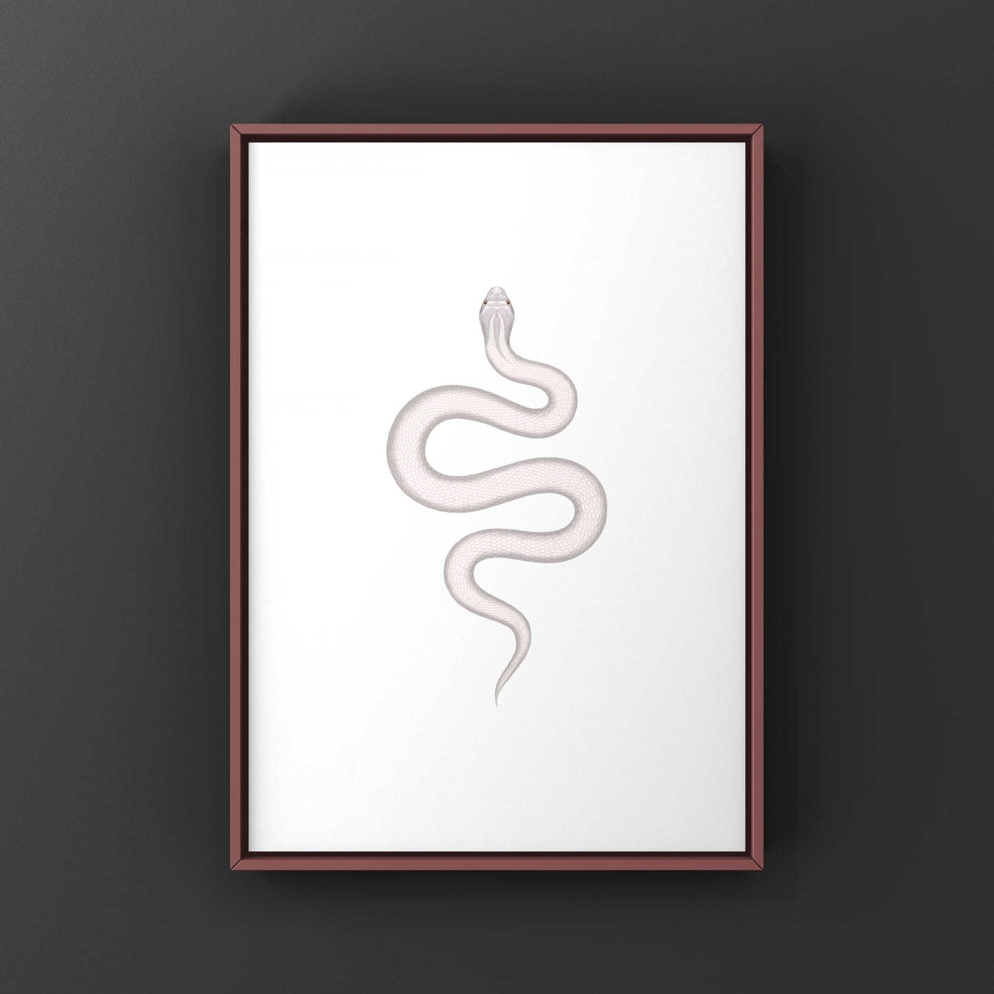 Super Yeti Western Hognose Snake Art Print (Heterodon nasicus)
