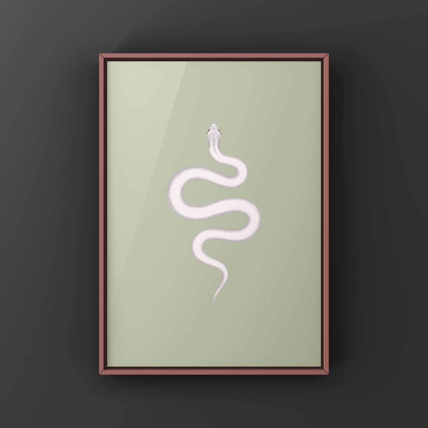 Super Yeti Western Hognose Snake Art Print (Heterodon nasicus)
