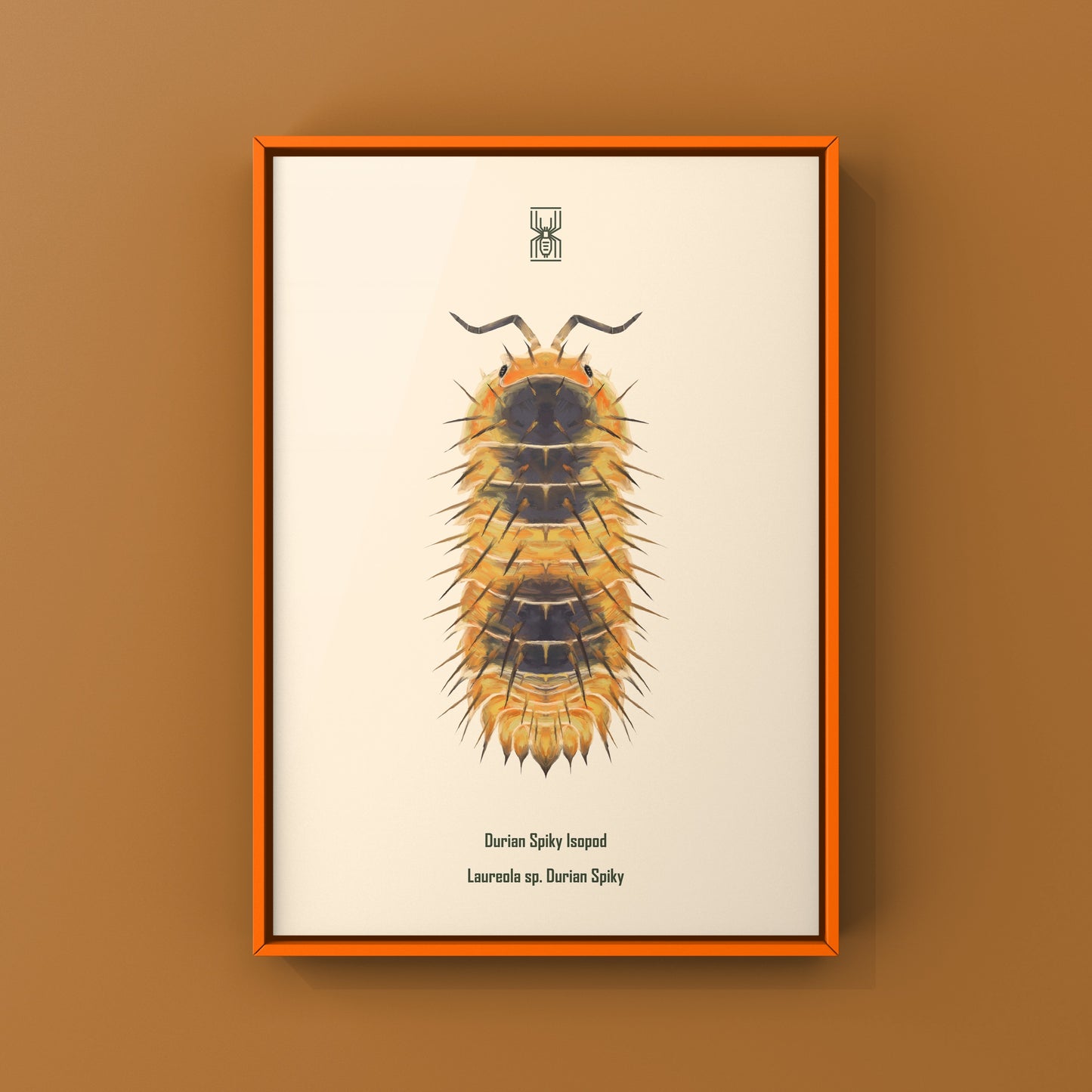 Durian Spiky Isopod Art Print (Laureola sp. Durian Spiky)