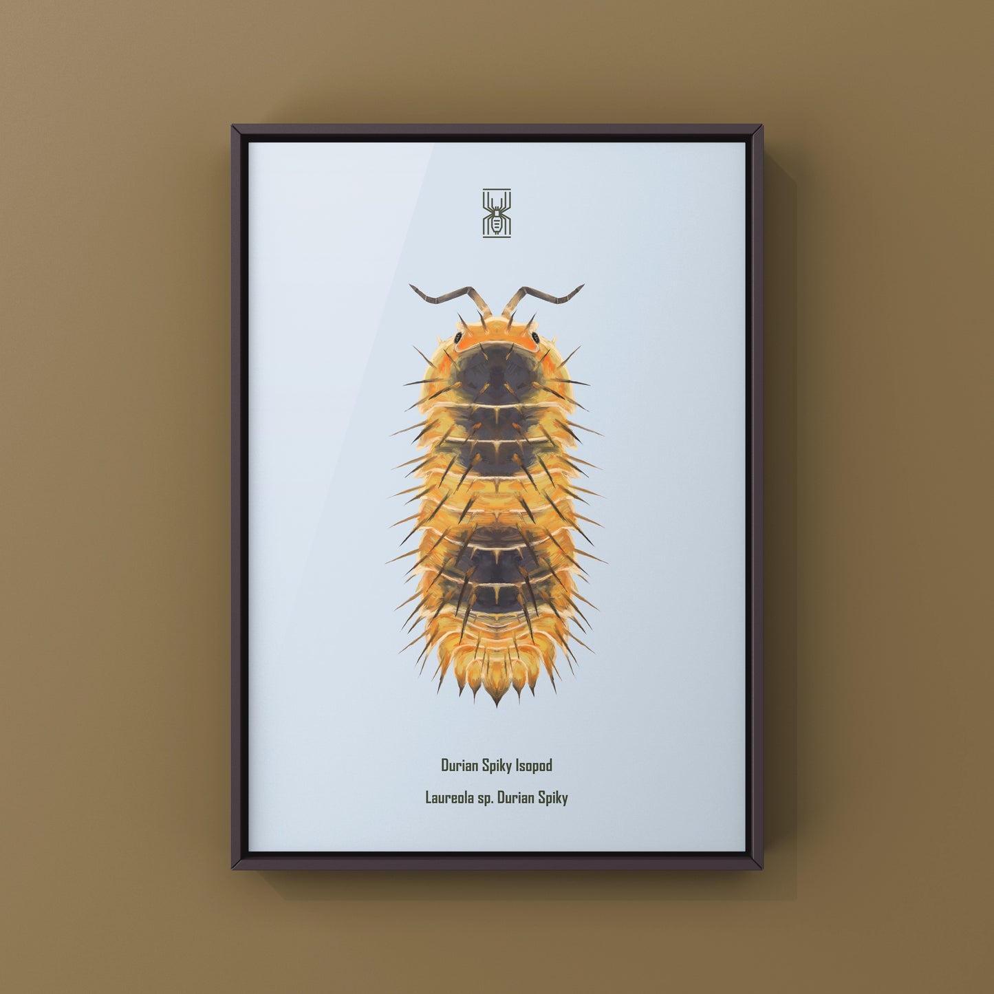 Durian Spiky Isopod Art Print (Laureola sp. Durian Spiky)
