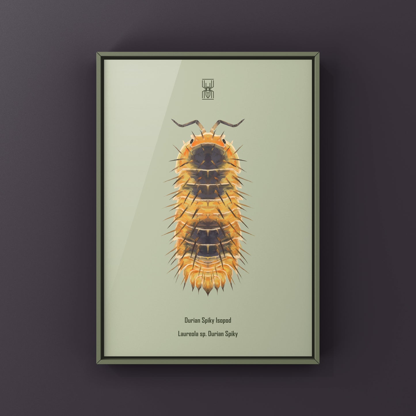Durian Spiky Isopod Art Print (Laureola sp. Durian Spiky)