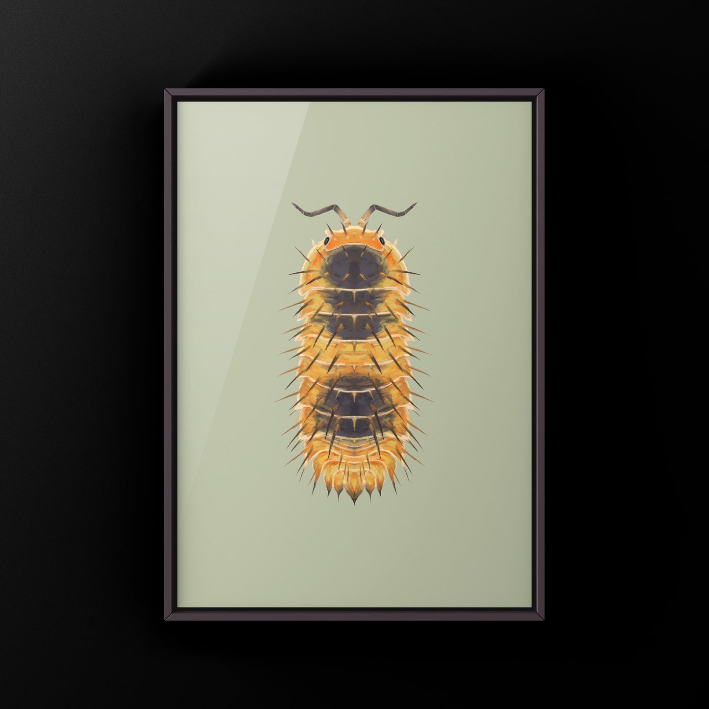 Durian Spiky Isopod Art Print (Laureola sp. Durian Spiky)