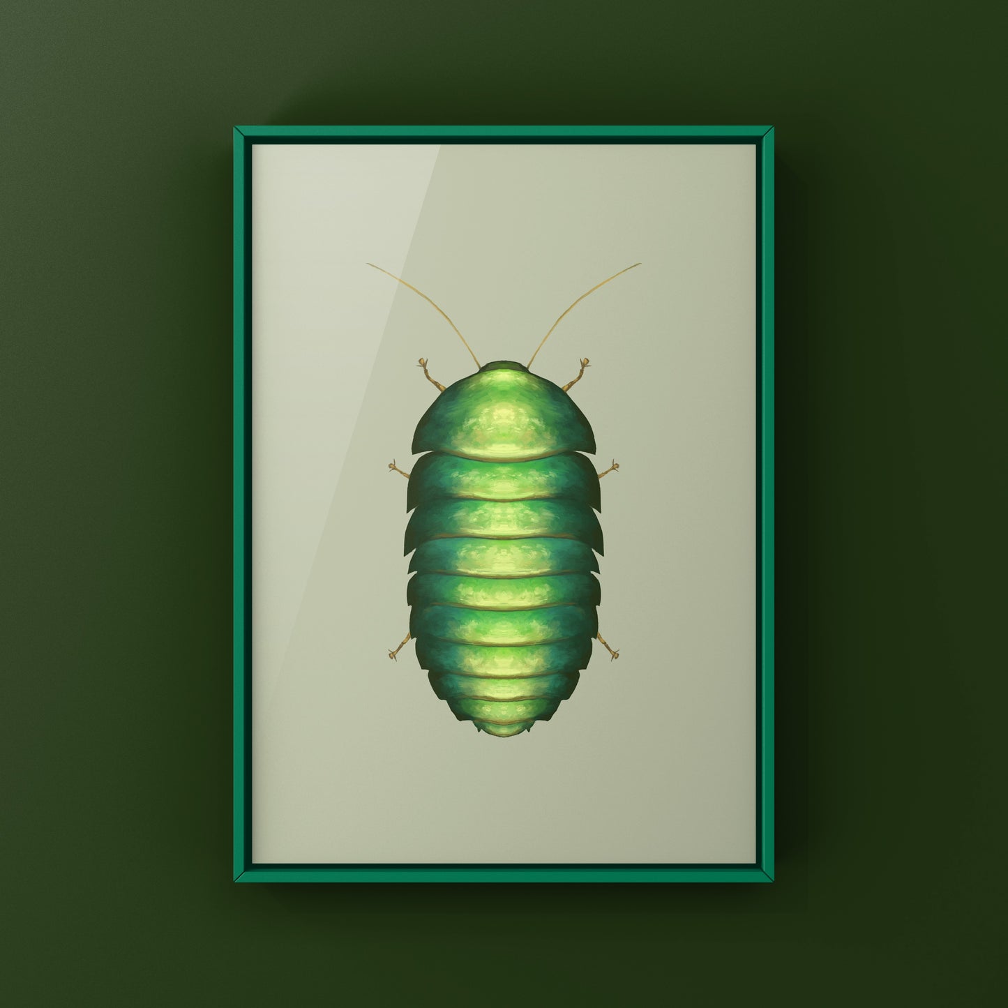 Emerald Roach (Corydidarum magnifica) Photographic Art Print from The Silk Ranch